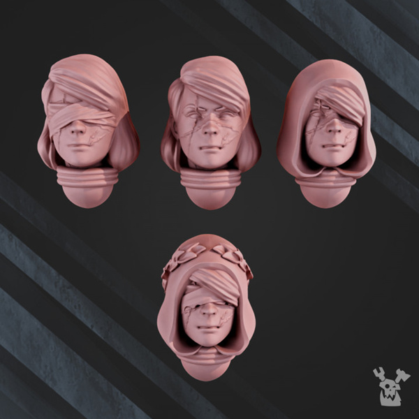 War Sister Heads 'Holy Elizabeth' Bits Set