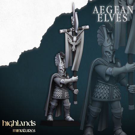 Aegean Elves Mycenaean Guard with Command Group