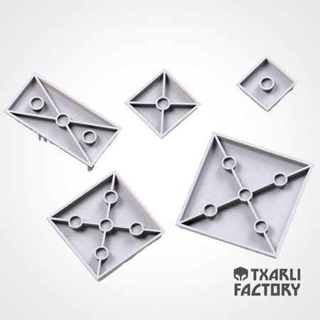 2x Forest - Rectangular base 100x50