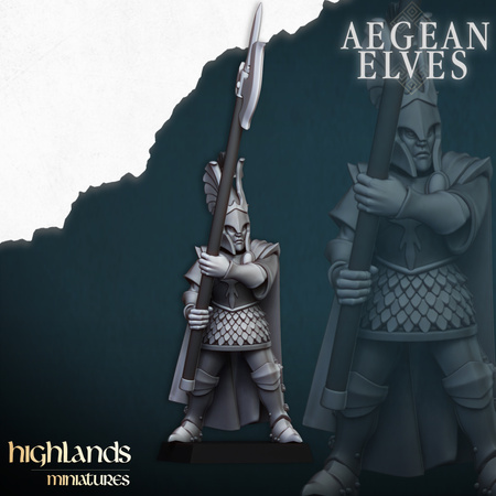 Aegean Elves Mycenaean Guard with Command Group