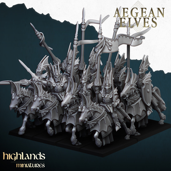 Aegean Elves Mounted Dragons