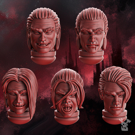 Crimson Wings Handsome Heads Set