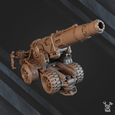 Heavy Artillery Mount with Earthquaker Cannon & Gorgon Siege Gun