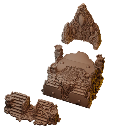 Sacred Stone Altar in Jungle Temple Ruins