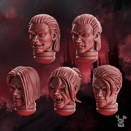 Crimson Wings Handsome Heads Set