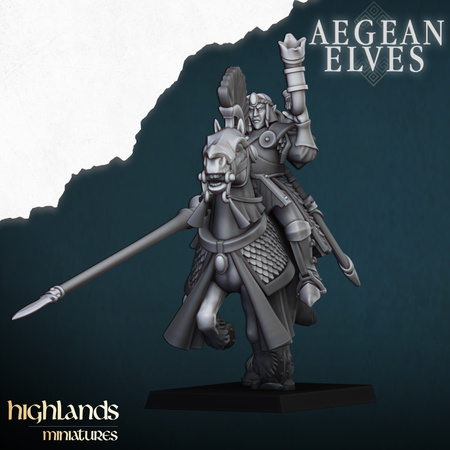 Aegean Elves Mounted Lances with Command Group