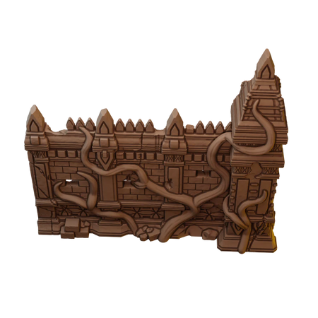 Set of Large Ancient Stone Ruins in Jungle Temple Setting