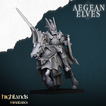 Aegean Elves Mounted Dragons with Command Group