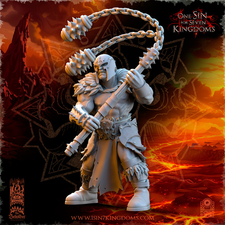 Realms of Mayhem Barbarians with Command Group (flails)
