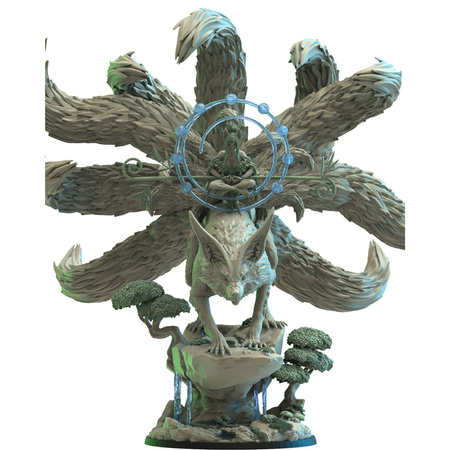 Hanako, Kitsune Druid on Kyubi