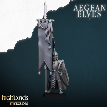 Aegean Elves Spearmen with Command Group