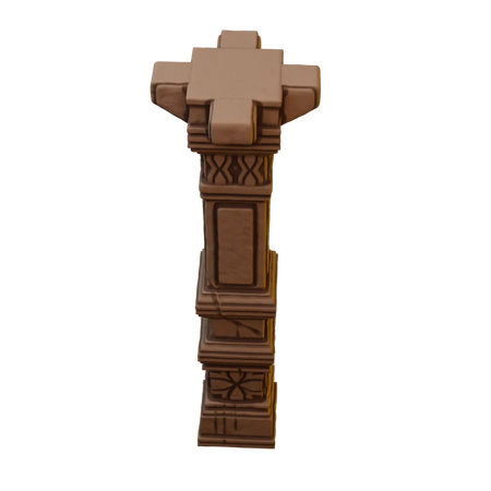 Set of Ancient Stone Scatter Terrain in Jungle Temple Ruins