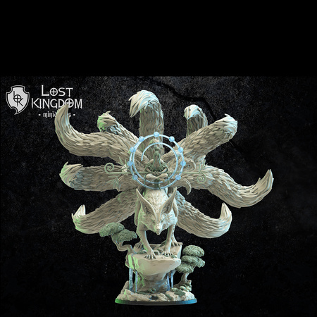 Hanako, Kitsune Druid on Kyubi