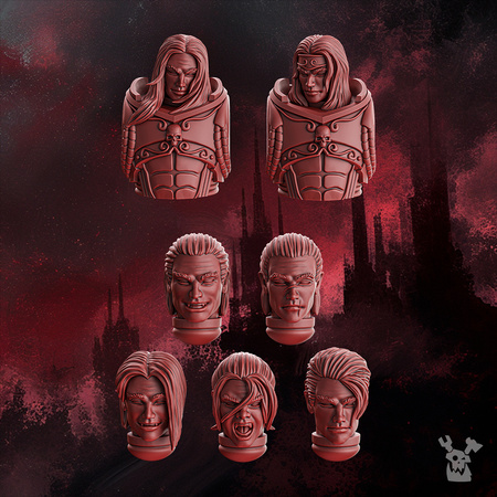 Crimson Wings Handsome Heads Set