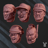 Jungle Fighters Head Bits "Commandos" Set