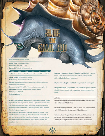 Slug, the Snail God
