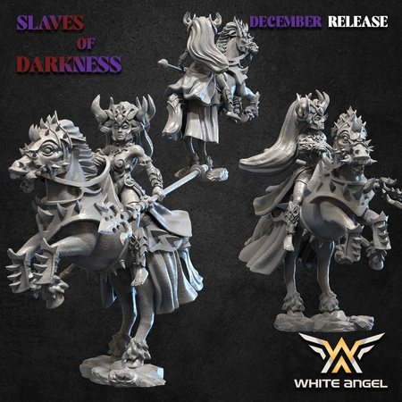 Dark Mother on a horse