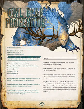 The Owl Bear Progenitor