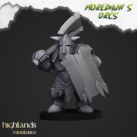 Armoured Orcs (shields & hand weapons)