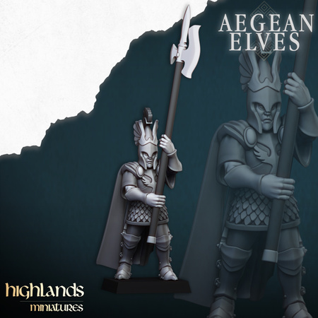 Aegean Elves Mycenaean Guard with Command Group