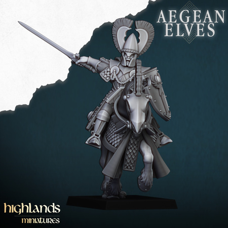 Aegean Elves Mounted Lances with Command Group