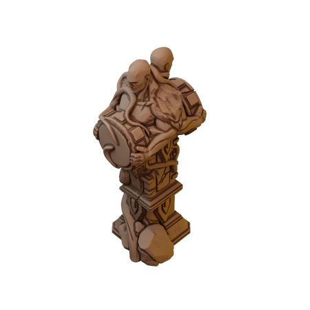 Set of Ancient Stone Scatter Terrain in Jungle Temple Ruins