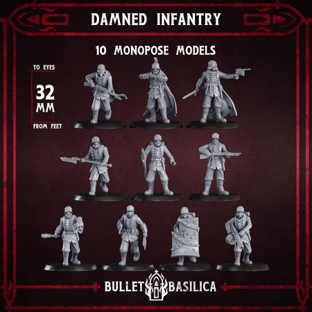 Damned Infantry (pre-assembled)