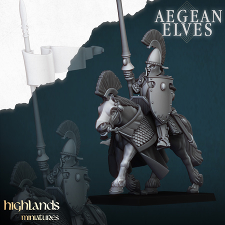 Aegean Elves Mounted Lances with Command Group