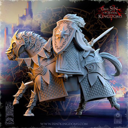 Polomhir, Silvermoor Elves Commander on Horse (sword)