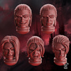 Crimson Wings Handsome Heads Set